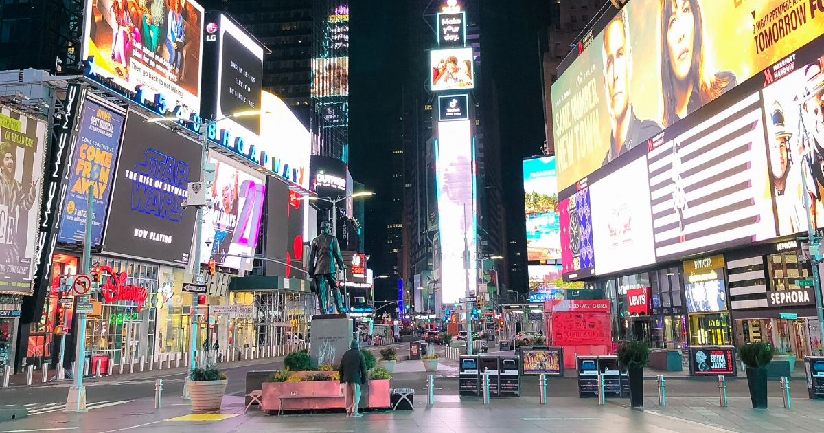 Times Square Stranded In New York