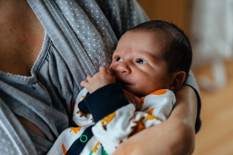 plus size woman after giving birth