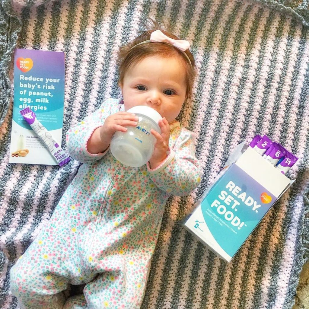 Baby with bottle drinking Read Set Food