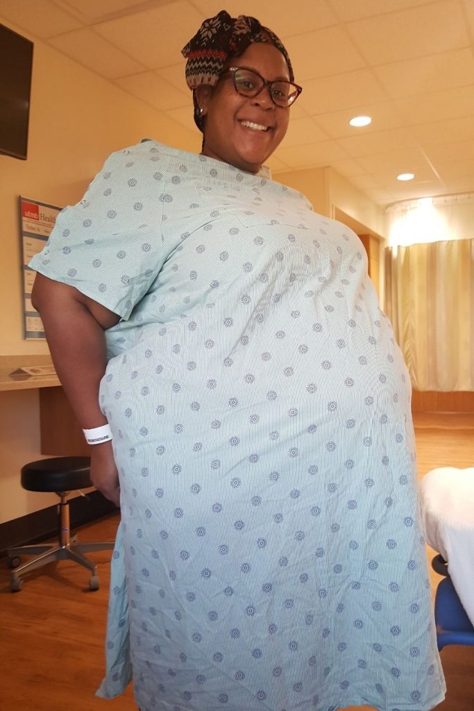 plus size woman in labor