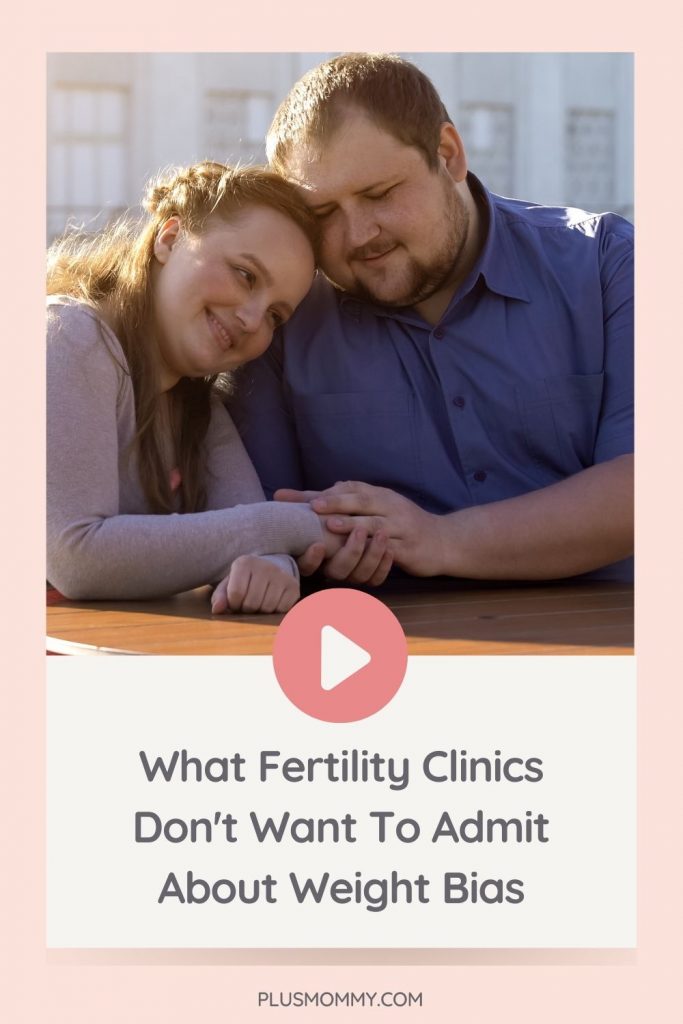 plus size couple needing fertility support