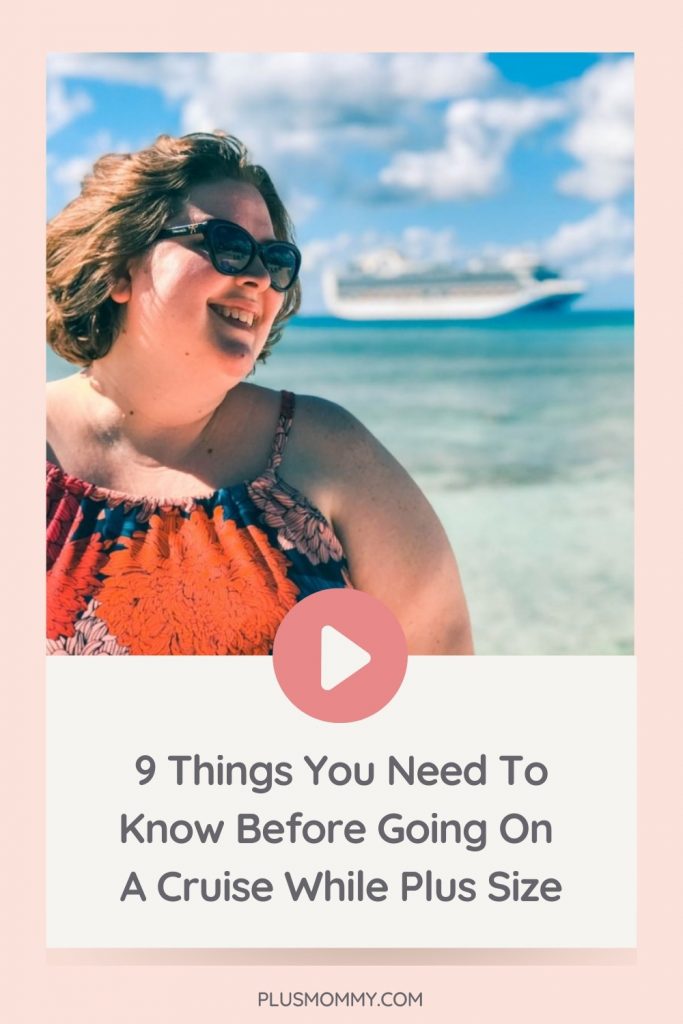 plus size woman going on a cruise while plus size