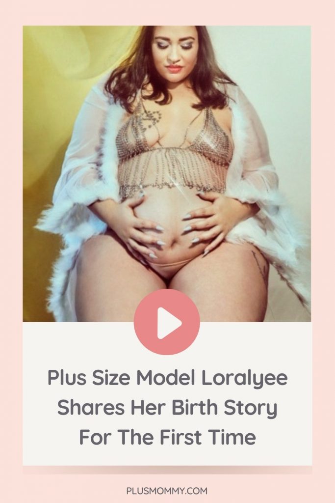Plus Size Model Loralyee pregnant 