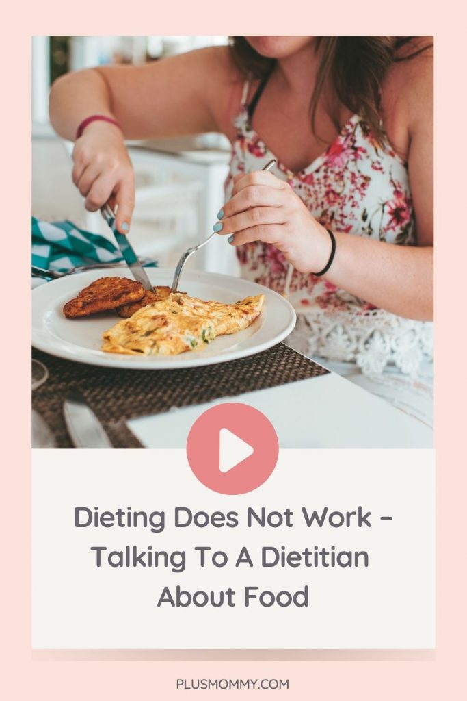 plus size woman eating a meal