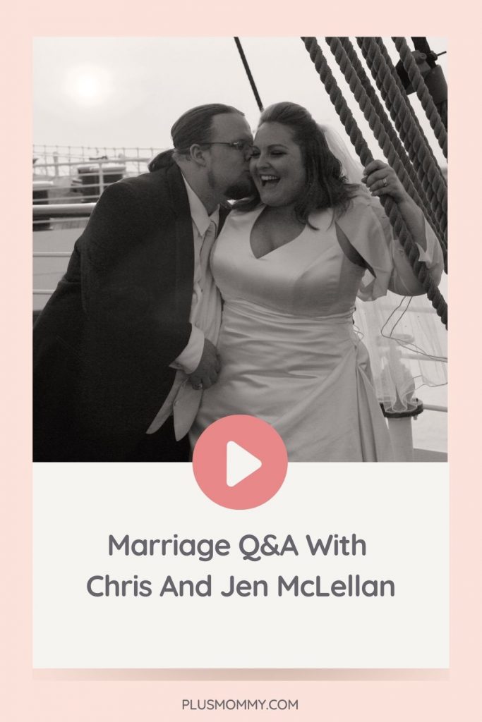 Text on image - Marriage Q&A With Chris And Jen McLellan