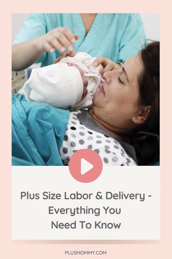 nurse supporting plus size labor and delivery 