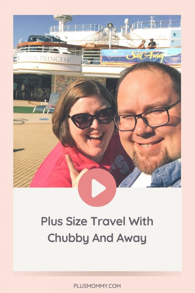 plus size couple on a cruise doing some plus size travel 