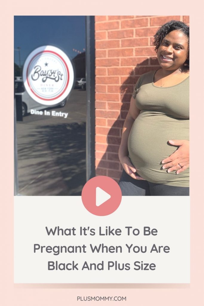 plus size pregnant woman with text - regnant When You Are Black And Plus Size