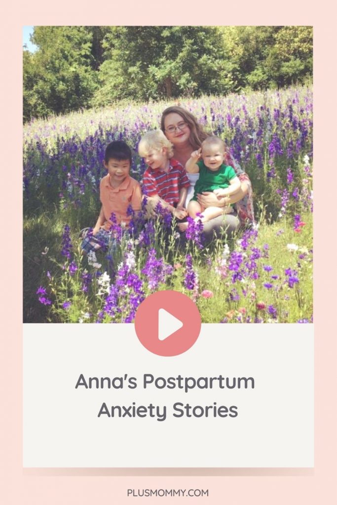 Text on image - Anna's Postpartum Anxiety Stories