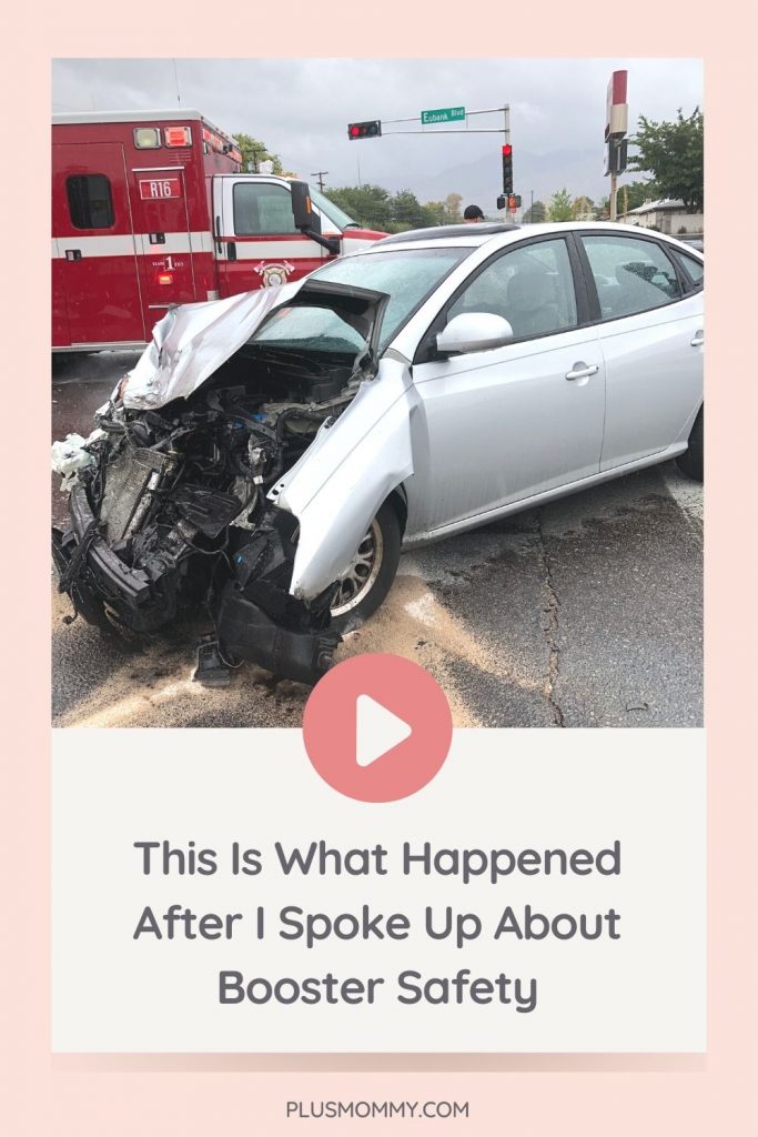 image text - this is what happened after I spoke up about booster safety