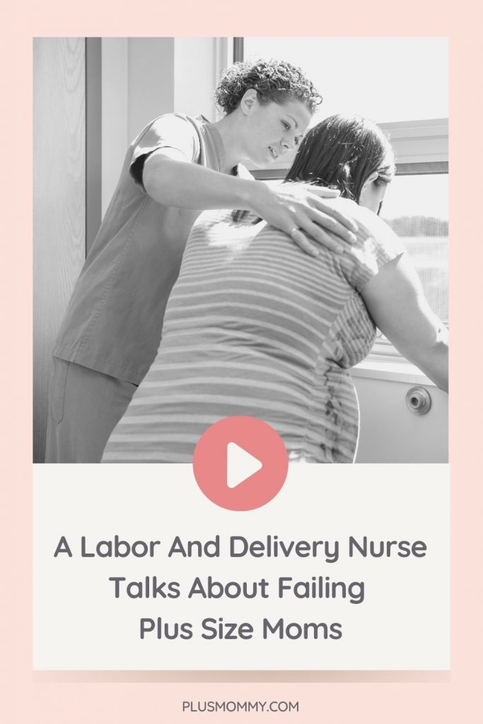 plus size labor and delivery nurse 