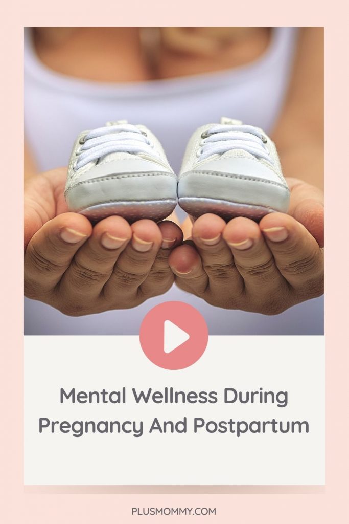 Text on image - Mental Wellness During Pregnancy And Postpartum