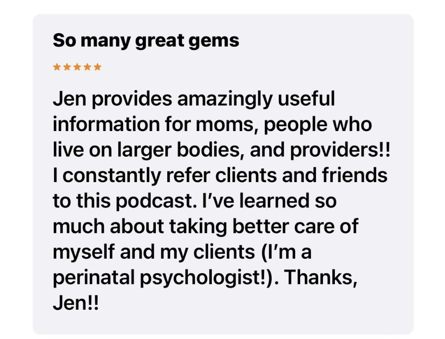 Plus Mommy Podcast Review