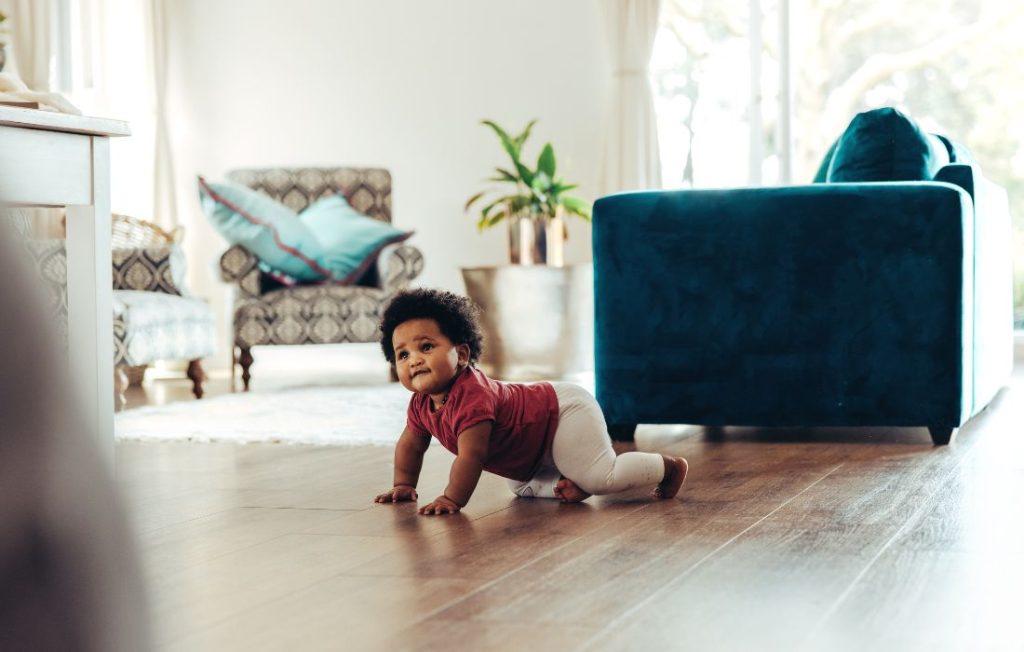 baby crawling