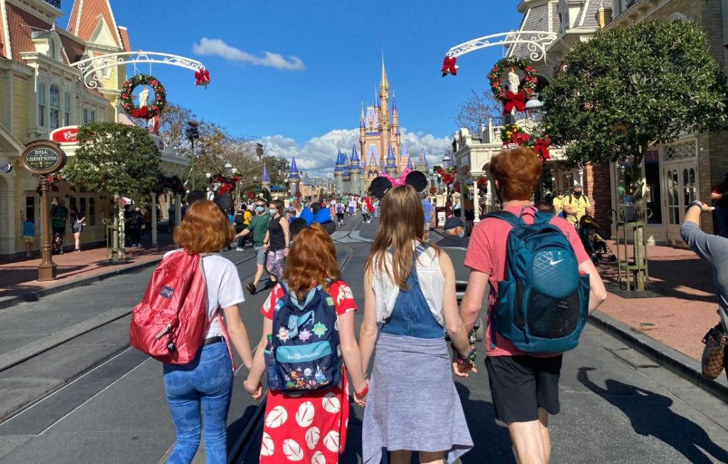 family at Disney World 