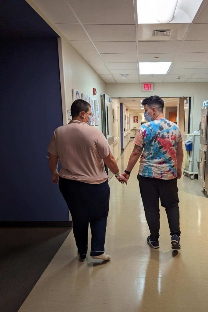 queer couple at the hospital