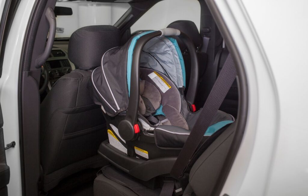 carseat in backseat